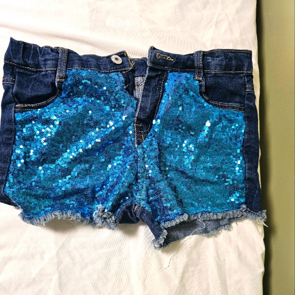 Girls glitter shorts